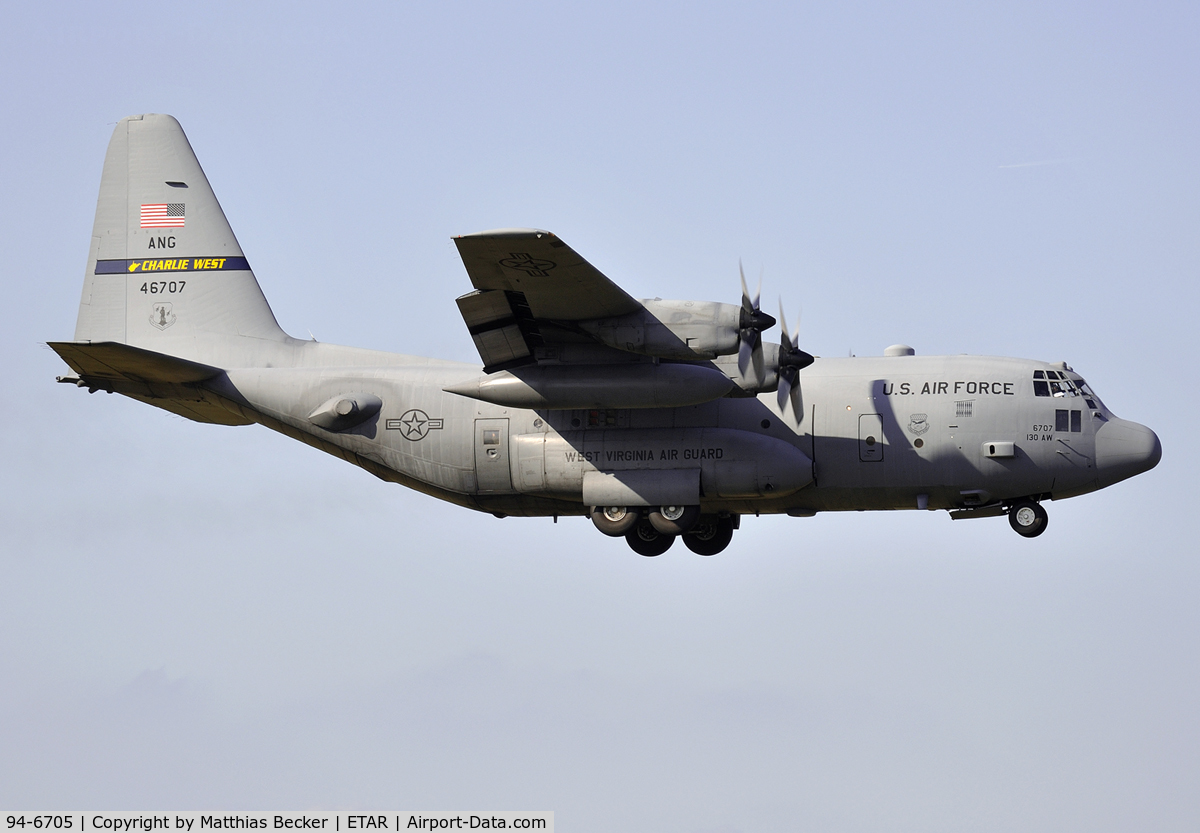 94-6705, 1994 Lockheed C-130H Hercules C/N 382-5397, 94-6707