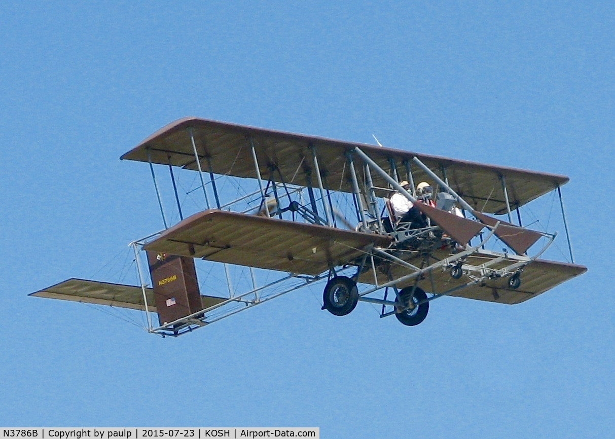 N3786B, 1981 Wright Model B Flyer Replica C/N 001, At AirVenture.