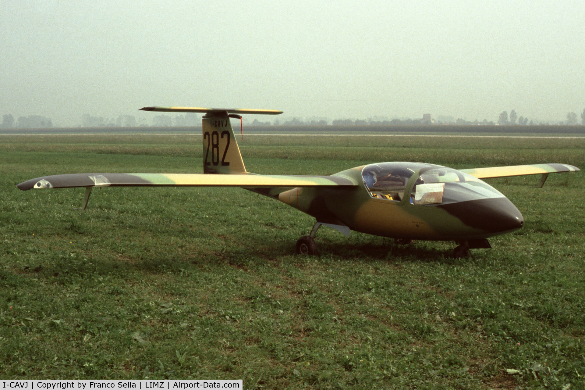 I-CAVJ, 1980 Caproni Vizzola C22J Ventura C/N 001, Caproni C22 Prototype at the Levaldigi (Cuneo) Airport, September 1981