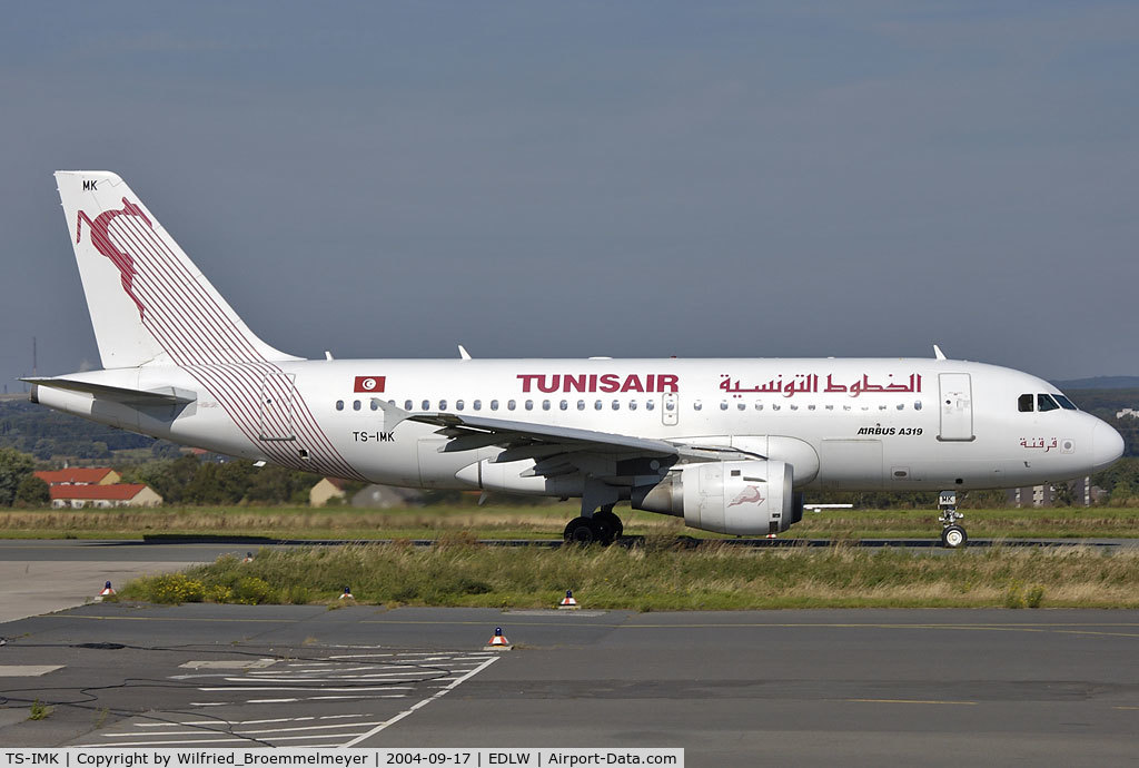 TS-IMK, 1998 Airbus A319-114 C/N 880, Tunis Air