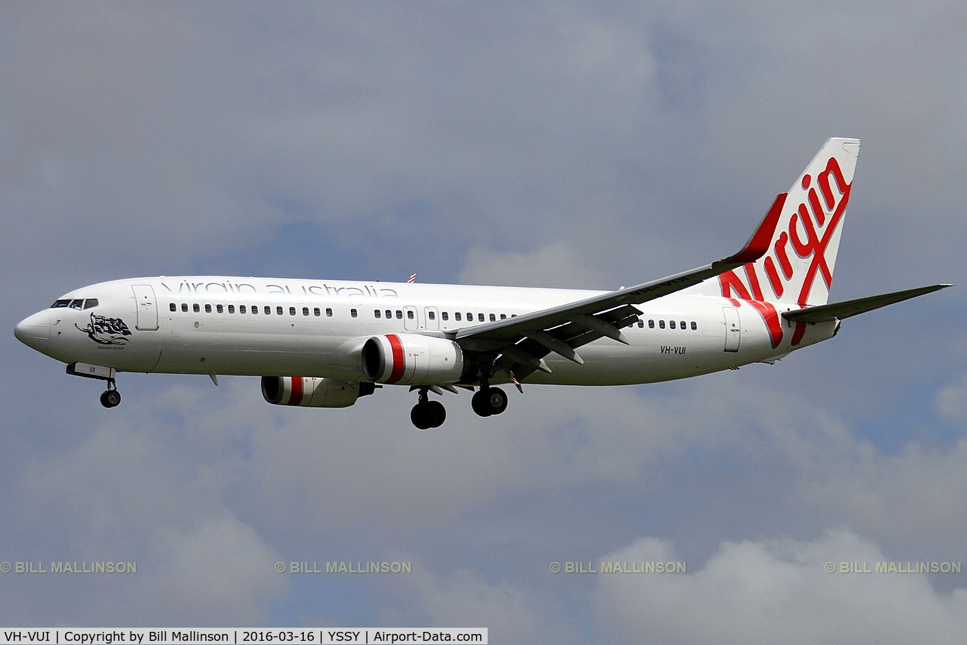 VH-VUI, 2006 Boeing 737-8FE C/N 34441, finals to 16R