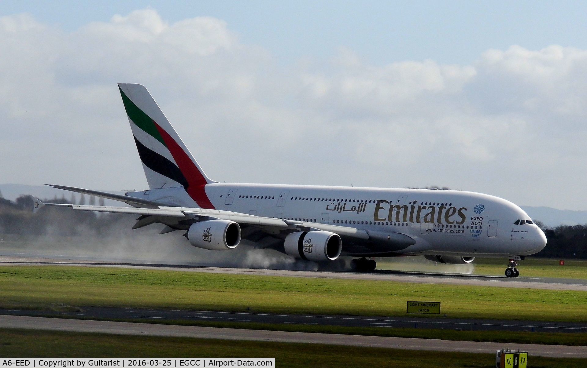 A6-EED, 2012 Airbus A380-861 C/N 111, At Manchester