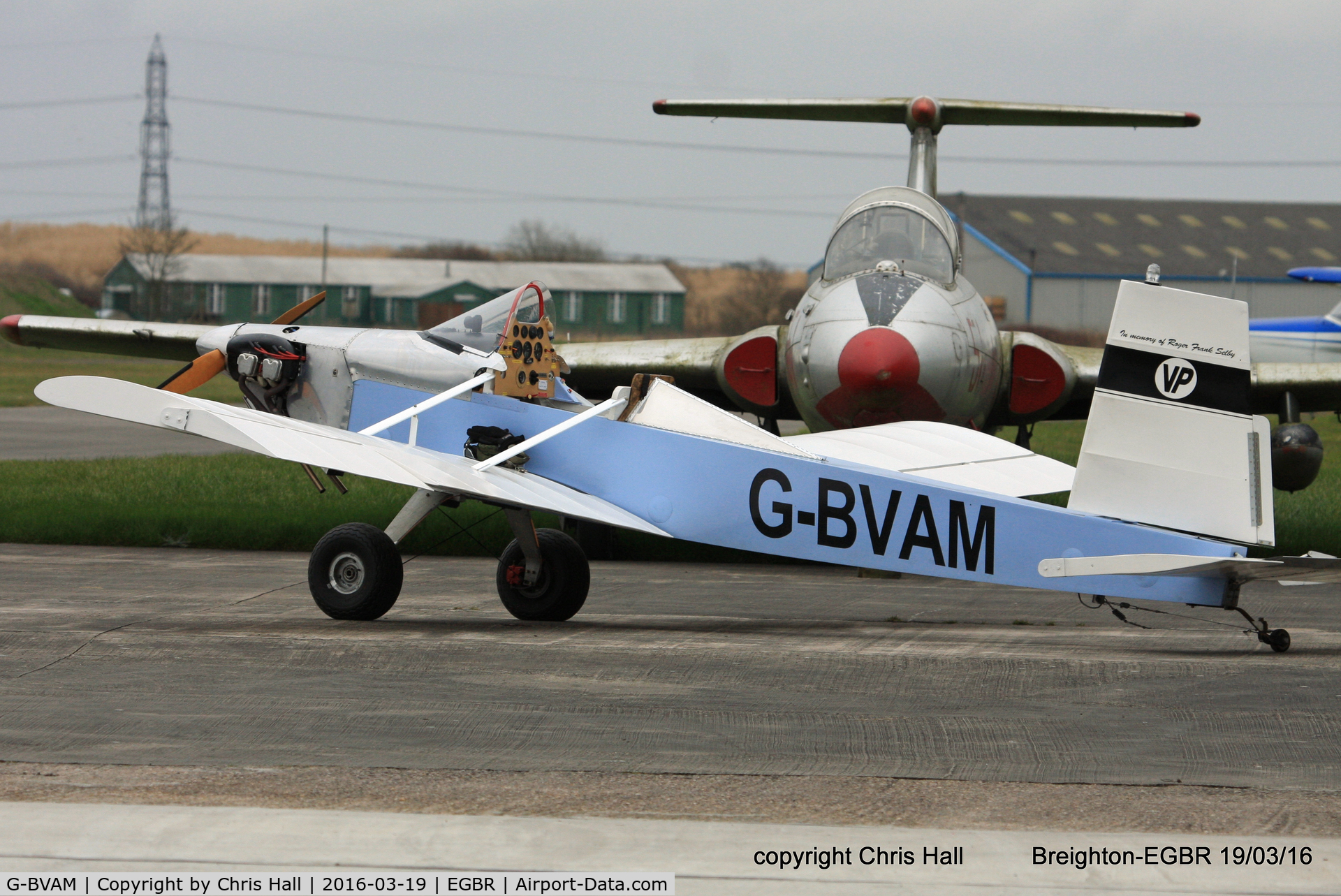 G-BVAM, 1993 Evans VP-1 Volksplane C/N PFA 062-12132, at Breighton airfield
