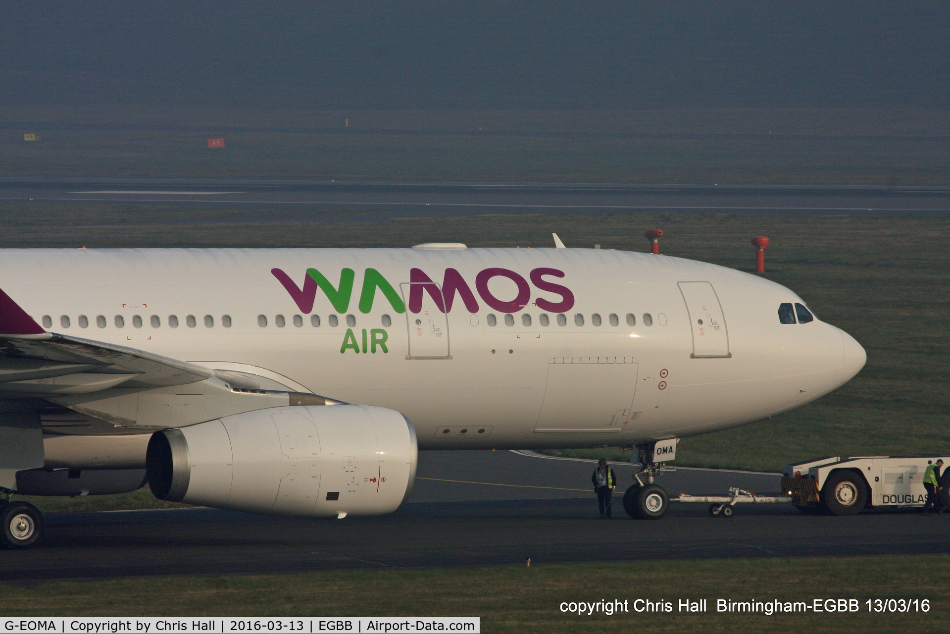 G-EOMA, 1999 Airbus A330-243 C/N 265, ex Monarch Airbus A330-243 now in Wamos Air colours