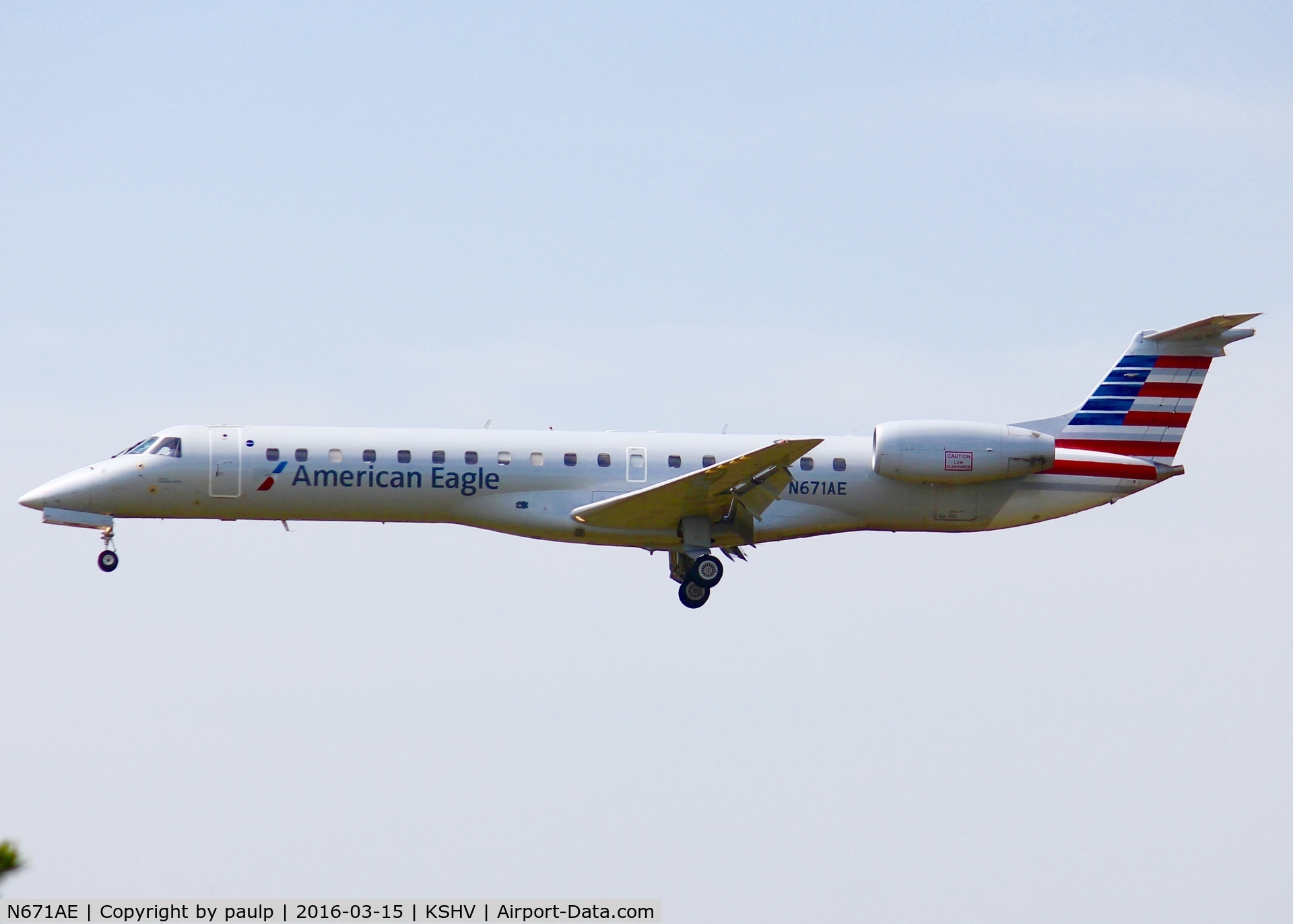 N671AE, 2004 Embraer ERJ-145LR (EMB-145LR) C/N 145793, At Shreveport Regional.