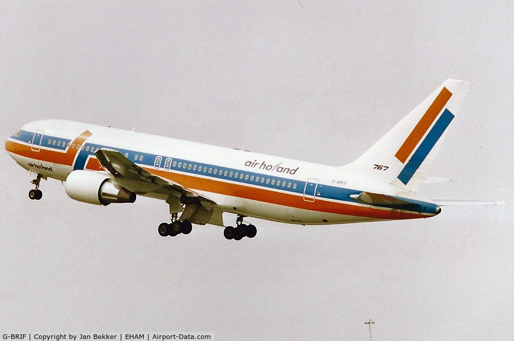 G-BRIF, 1990 Boeing 767-204/ER C/N 24736, Schiphol, August 1991