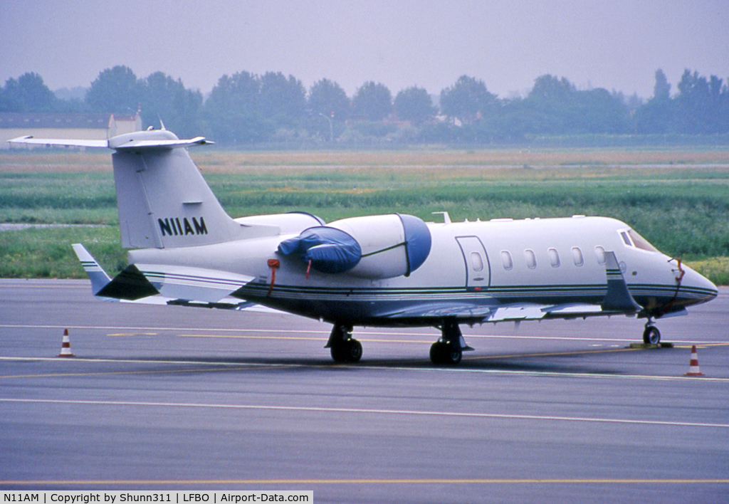 N11AM, 1998 Learjet Inc 60 C/N 60-118, Parked at the General Aviation area...