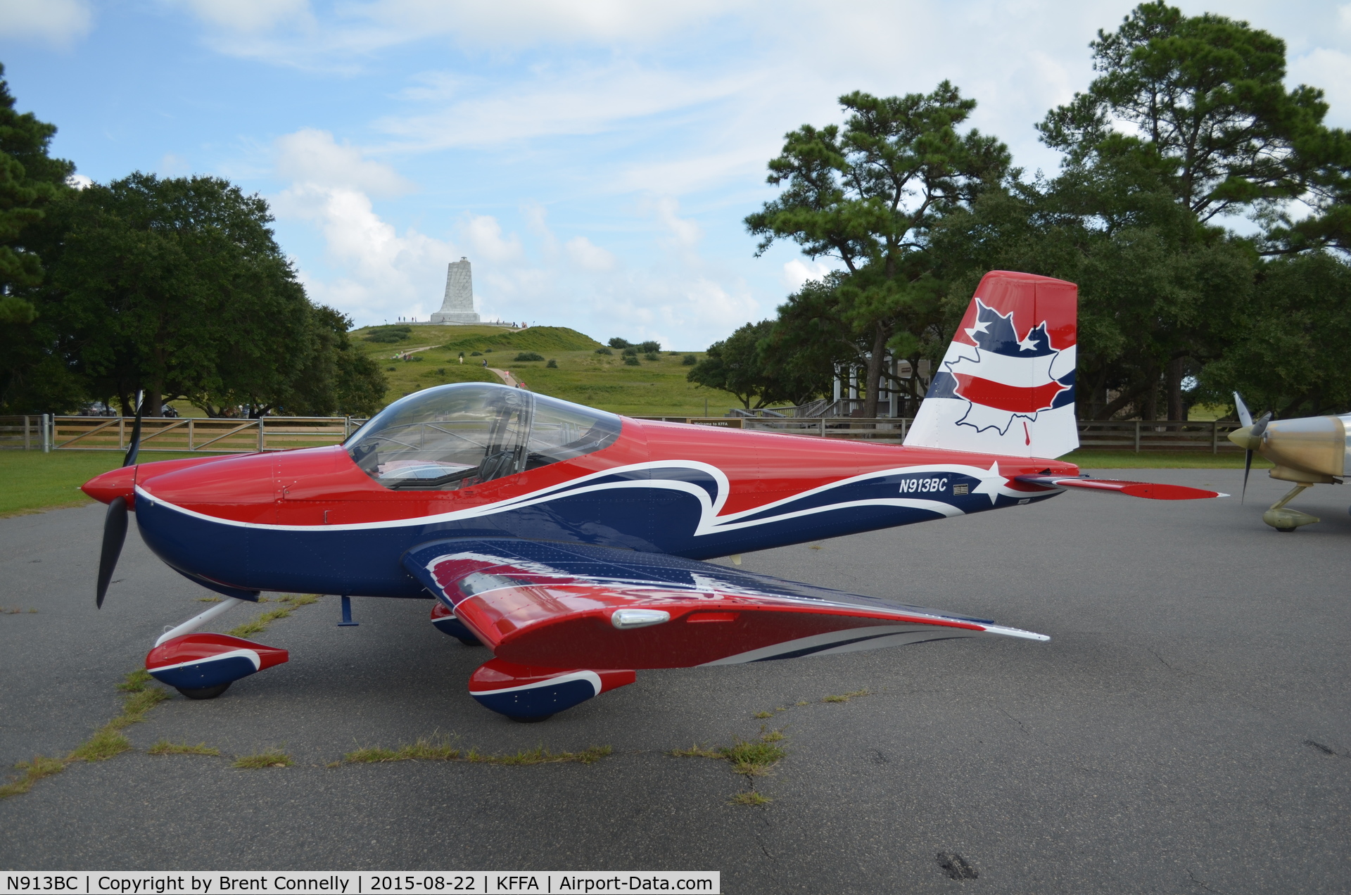 N913BC, 2013 Vans RV-12 C/N 120532, RV-12 N913BC first visit to Kitty Hawk.  August 2015