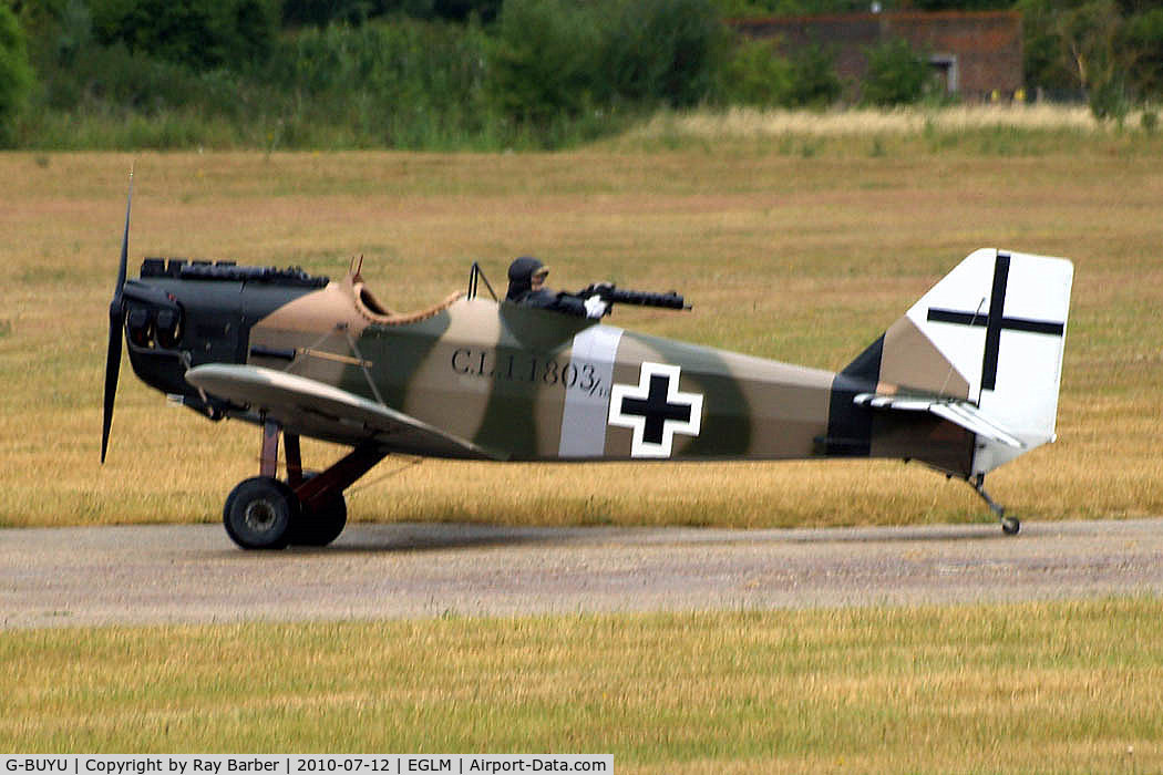 G-BUYU, 1995 Bowers Fly Baby 1A C/N PFA 016-12222, Bowers Fly Baby 1-A (PFA 016-12222) White Waltham~G 12/07/2010