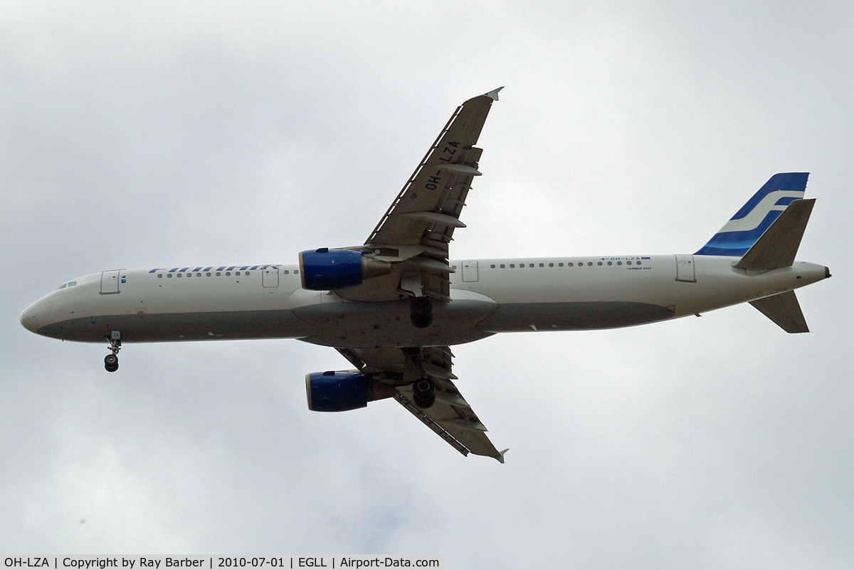 OH-LZA, 1999 Airbus A321-211 C/N 0941, Airbus A321-211 [0941] (Finnair) Home~G 01/07/2010. on approach 27R.