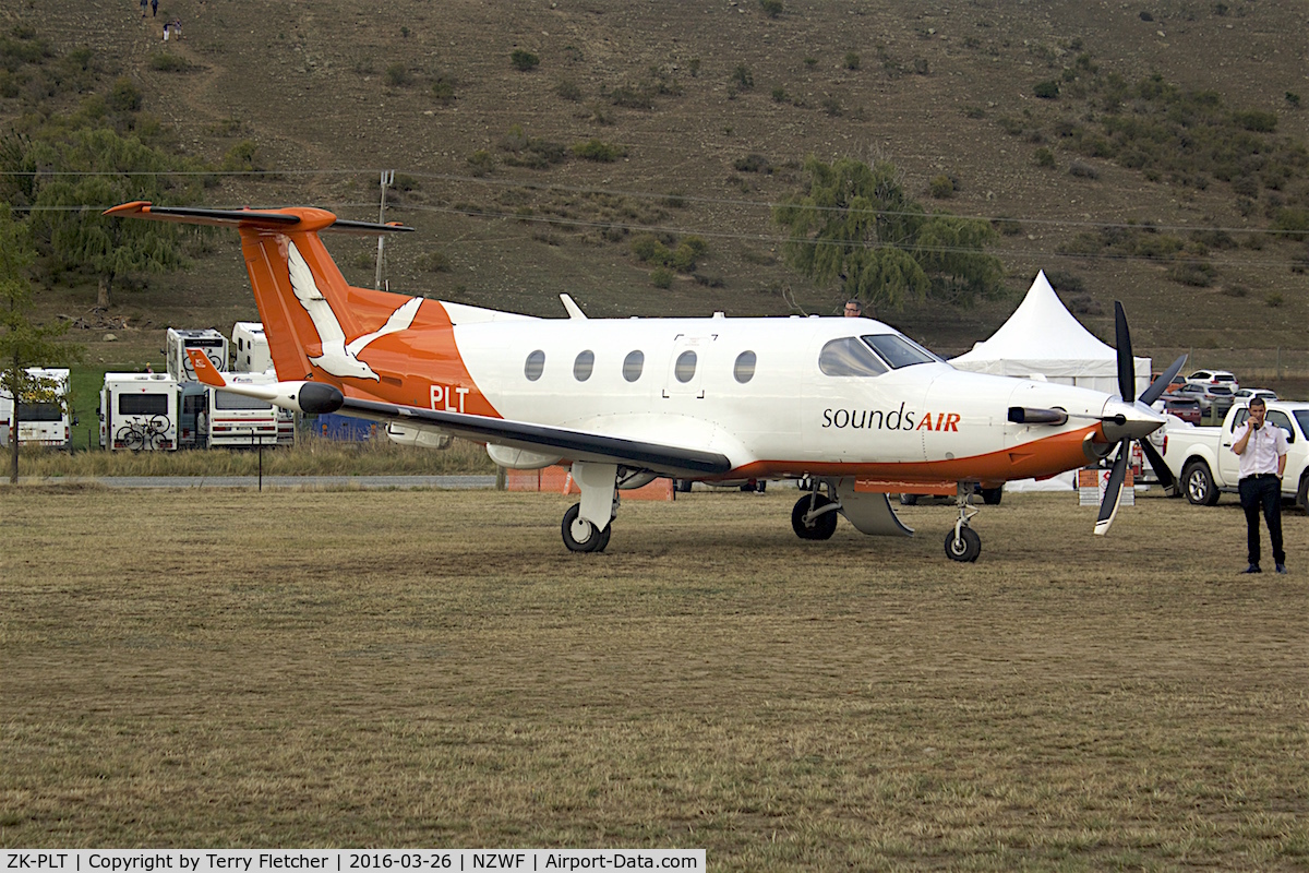 ZK-PLT, 2001 Pilatus PC-12/45 C/N 379, At 2016 Warbirds Over Wanaka Airshow , Otago , New Zealand