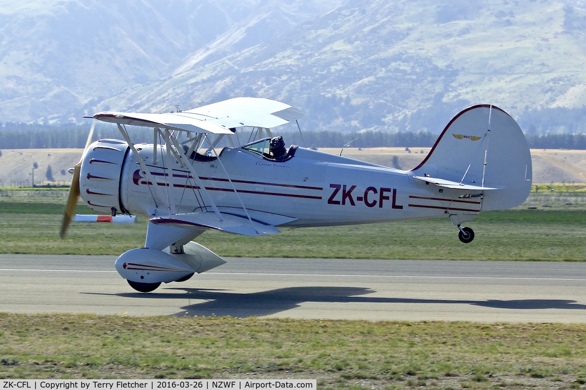 ZK-CFL, 1988 Classic Aircraft Corp WACO YMF C/N F5-019, At 2016 Warbirds Over Wanaka Airshow , Otago , New Zealand