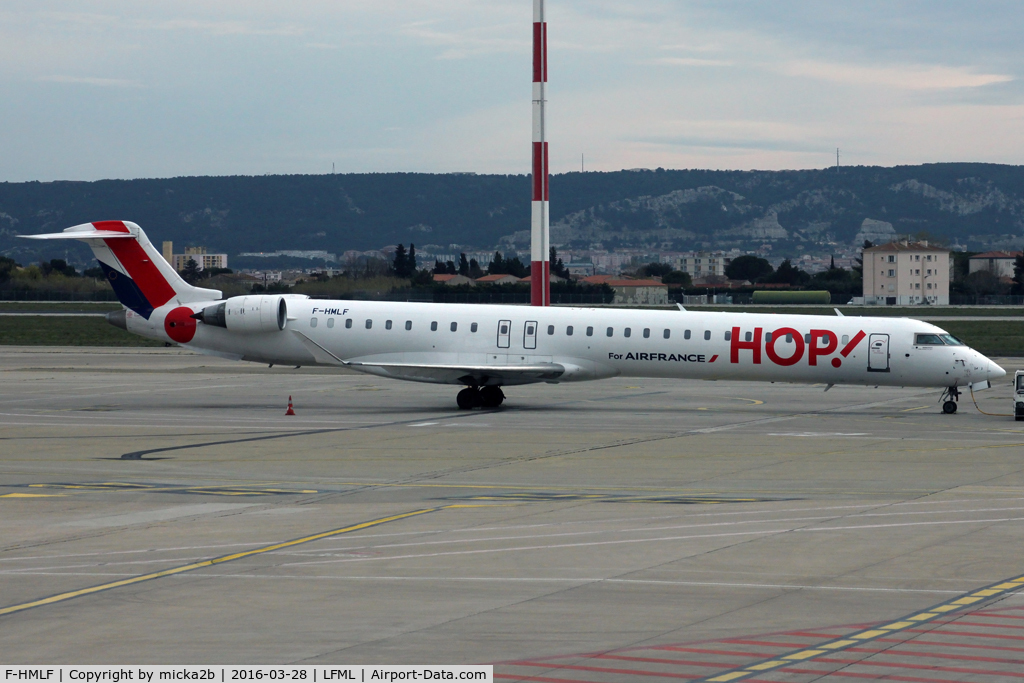 F-HMLF, 2010 Bombardier CRJ-1000EL NG (CL-600-2E25) C/N 19010, Parked