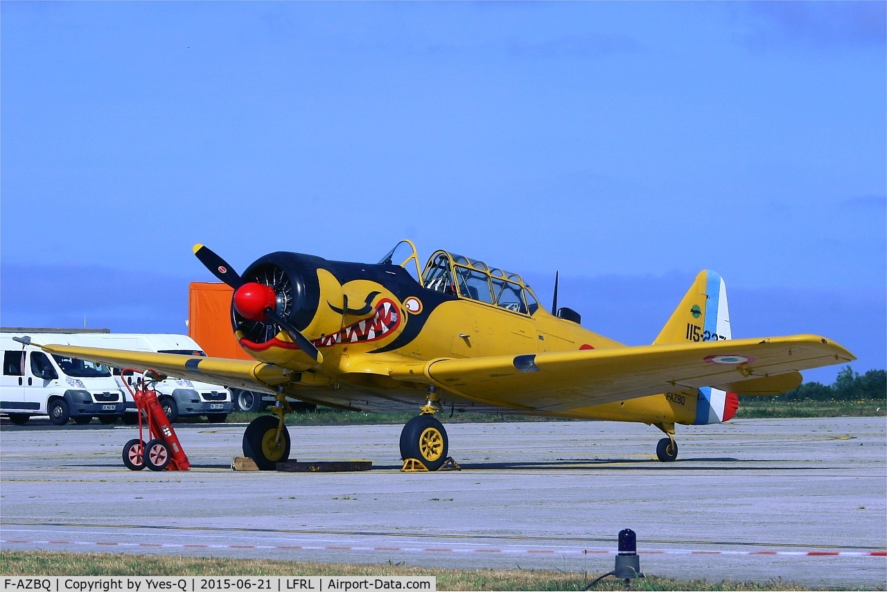 F-AZBQ, North American T-6G Texan C/N 182-535, North American T-6G Texan, Static display, Lanvéoc-Poulmic Naval Air Base (LFRL) Open day in june 2015