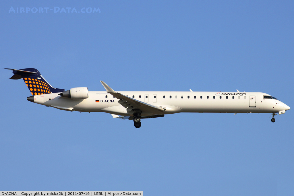 D-ACNA, 2009 Bombardier CRJ-900 NG (CL-600-2D24) C/N 15229, Landing