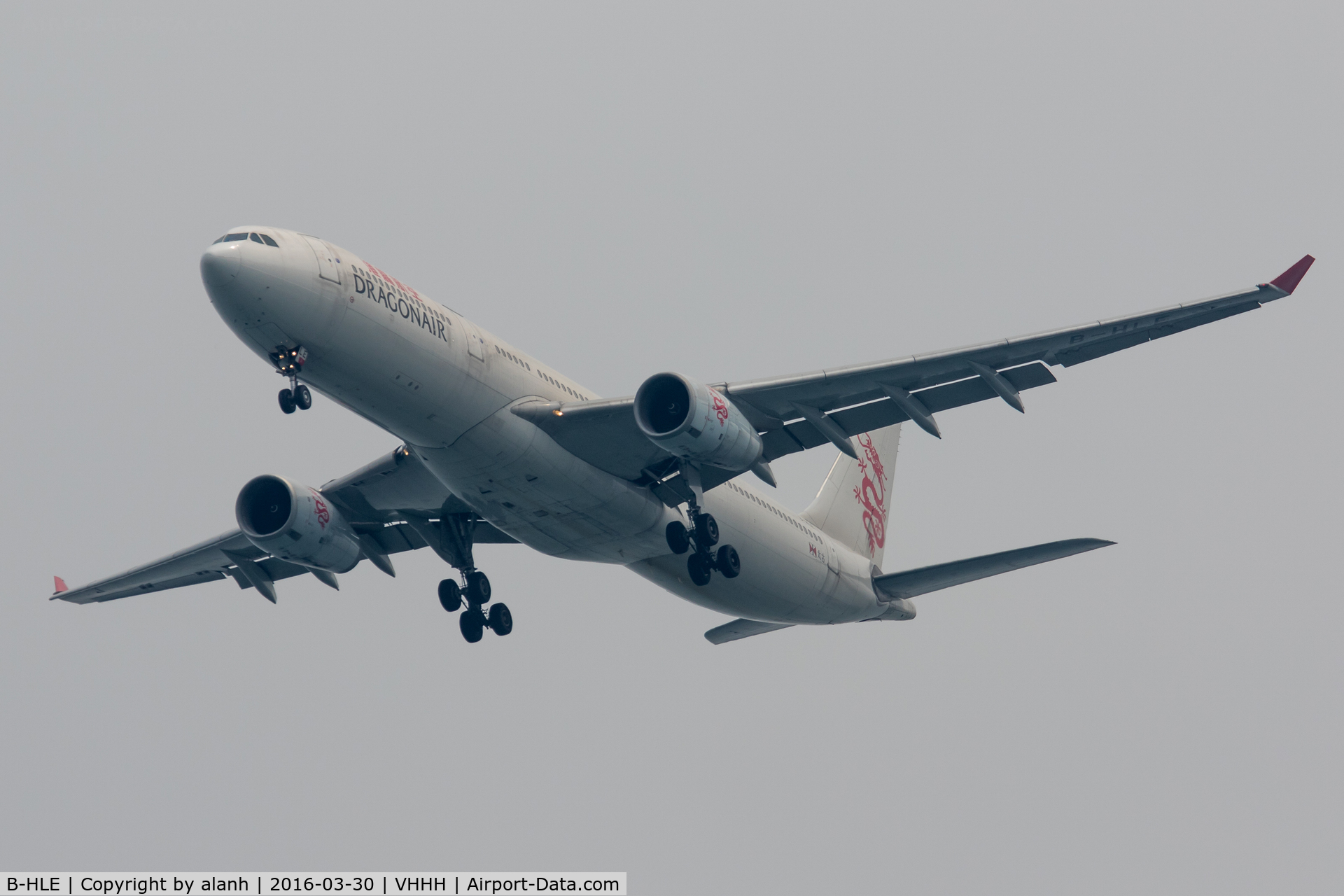 B-HLE, 1995 Airbus A330-342 C/N 109, On finals for Hong Kong, inbound from Xi'an Xianyang Int'l