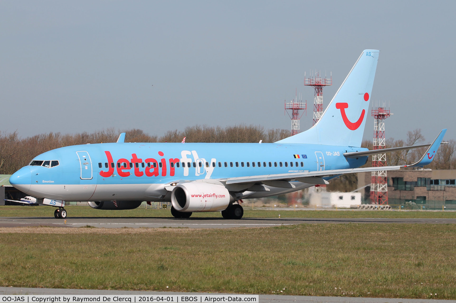 OO-JAS, 2008 Boeing 737-7K5 C/N 35144, Taxiing to rwy 08.