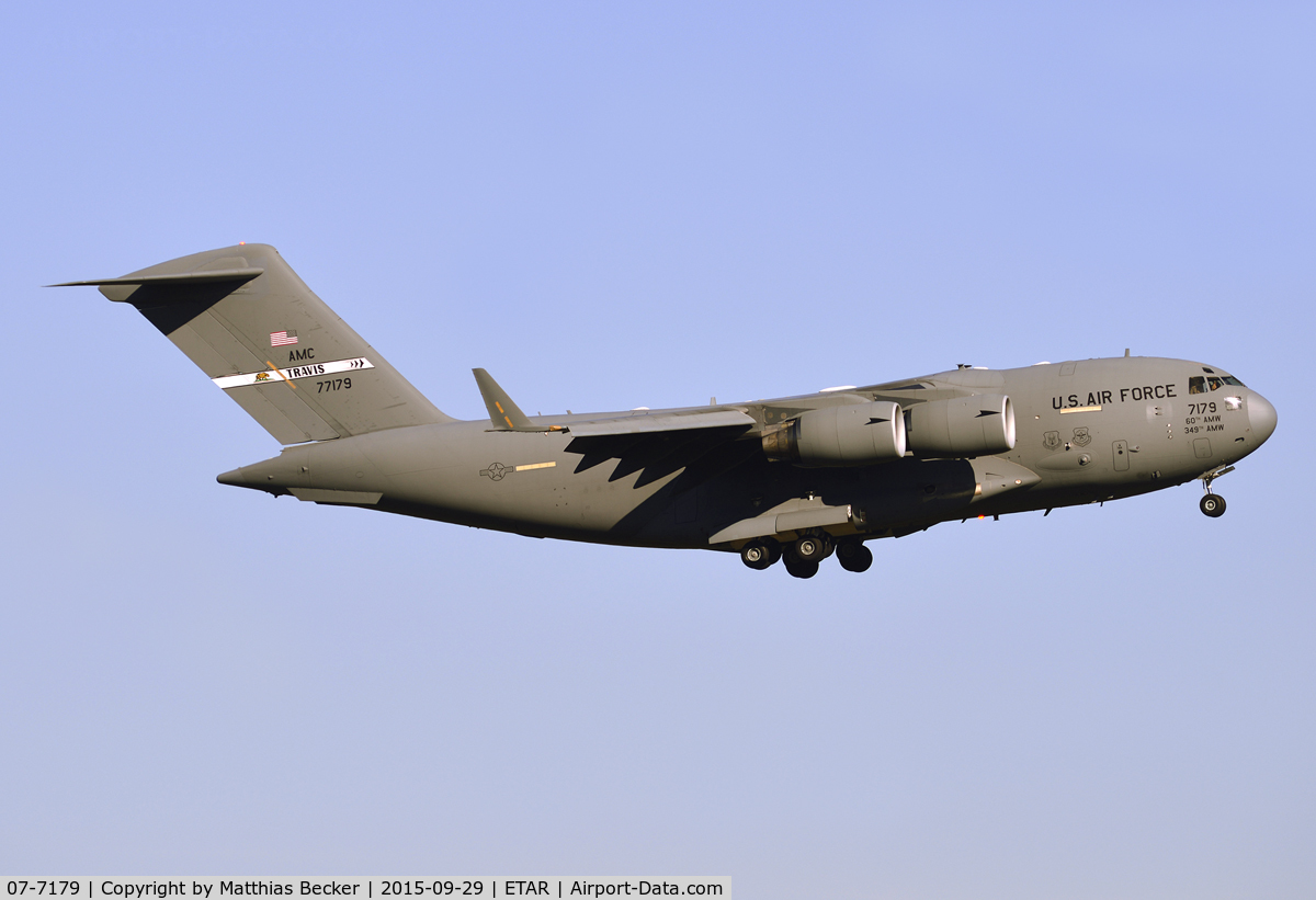 07-7179, 2007 Boeing C-17A Globemaster III C/N P-179, 07-7179