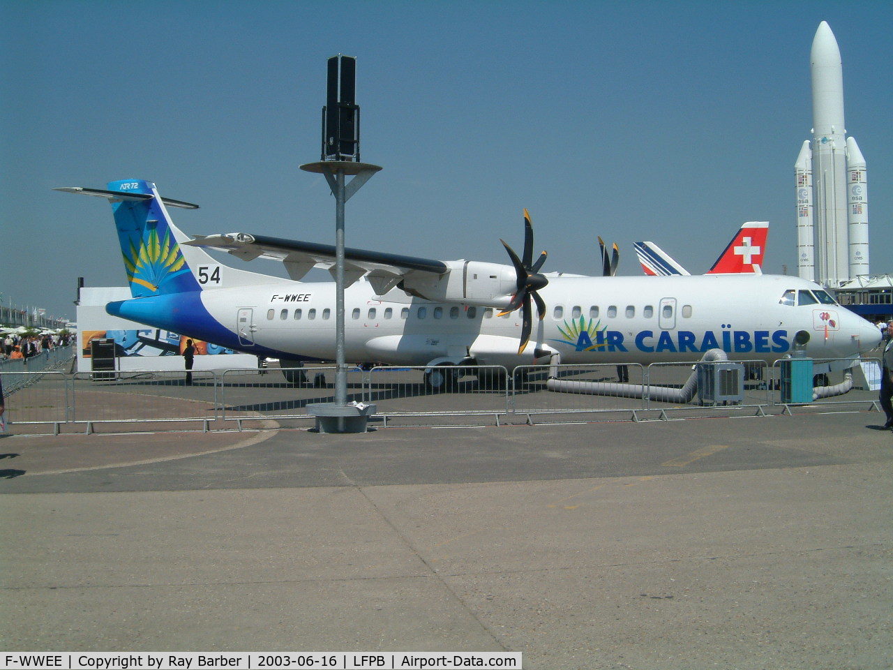 F-WWEE, 2003 ATR 72-212A C/N 682, Aerospatiale ATR-72-212A [682] (Aerospatiale/Air Caraibes) Paris Le Bourget~F 16/06/2003