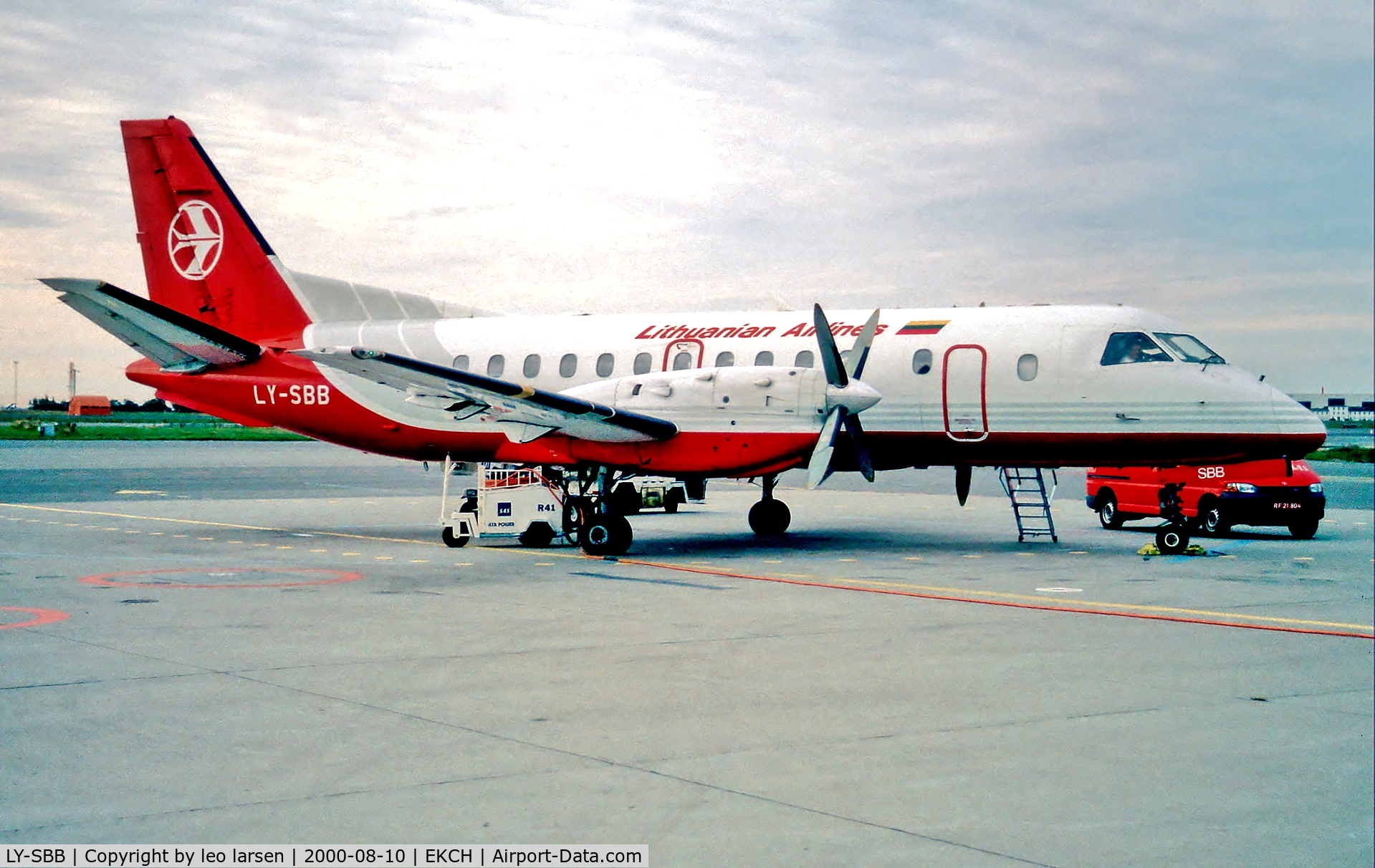 LY-SBB, 1991 Saab 340B C/N 340B-255, Copenhagen 10.8.00