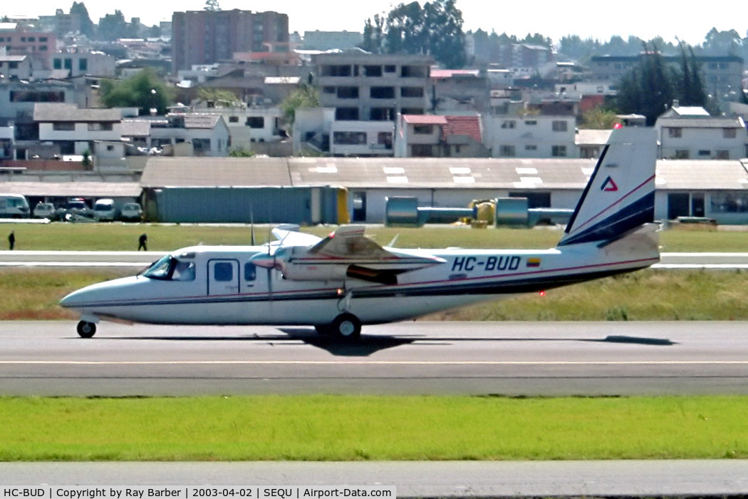 HC-BUD, 1981 Rockwell 690C Turbo Commander C/N 11669, Rockwell Commander 690C Jetprop 840 [11669] Quito-Mariscal Sucre Int'l~HC 02/04/2003