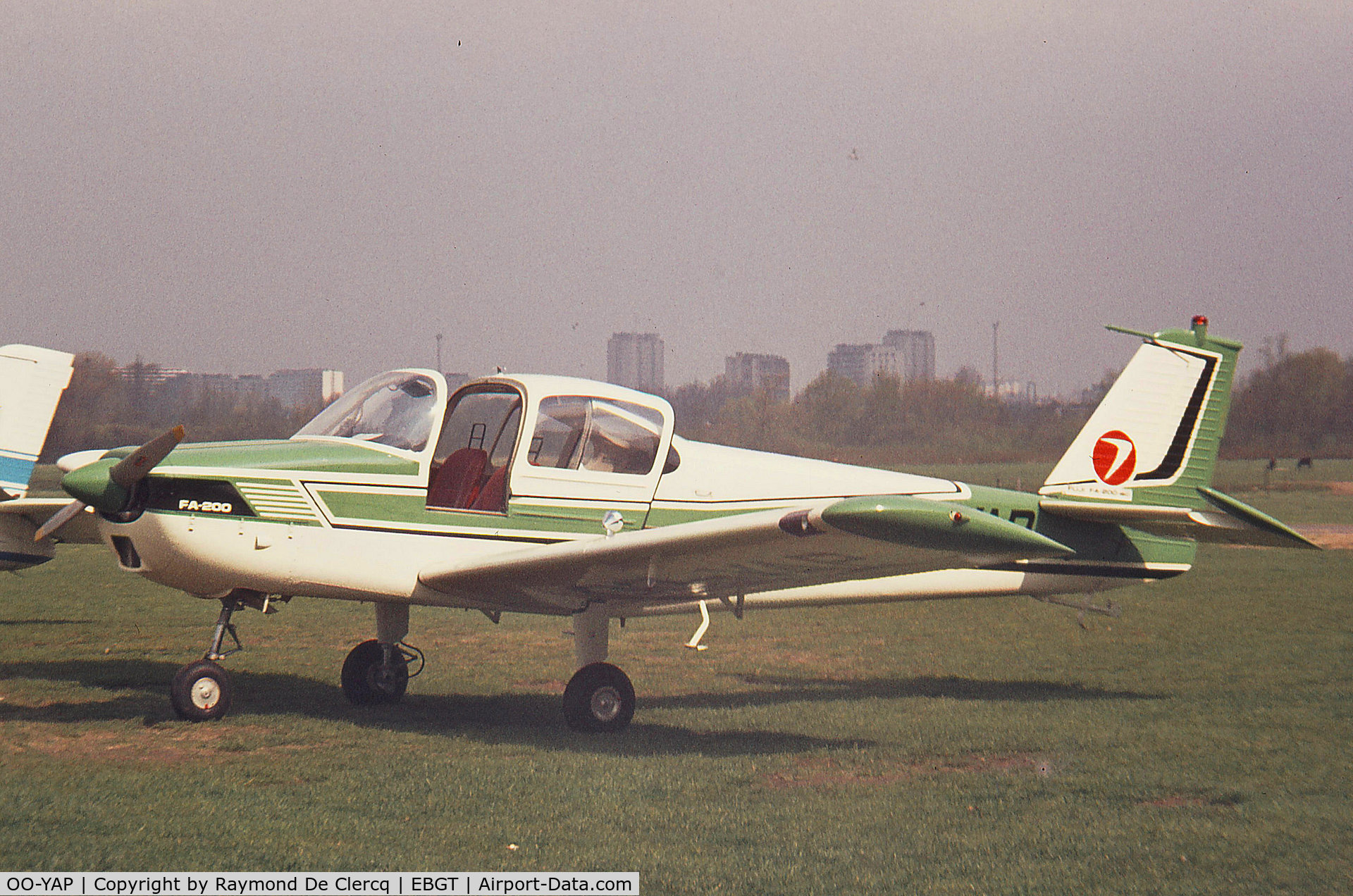 OO-YAP, 1971 Fuji FA-200-160 Aero Subaru C/N 150, At Ghent airport in 1973.