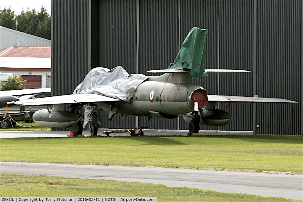 ZK-JIL, Hawker Hunter FR.74S C/N 41H/688080, At Tauranga