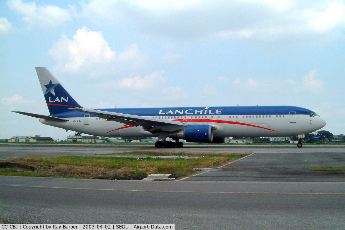 CC-CBJ, 1997 Boeing 767-316/ER C/N 27613, Boeing 767-316ER [27613] (LAN Chile) Guayaquil-Simon Bolivar Int'l~HC 02/04/2003