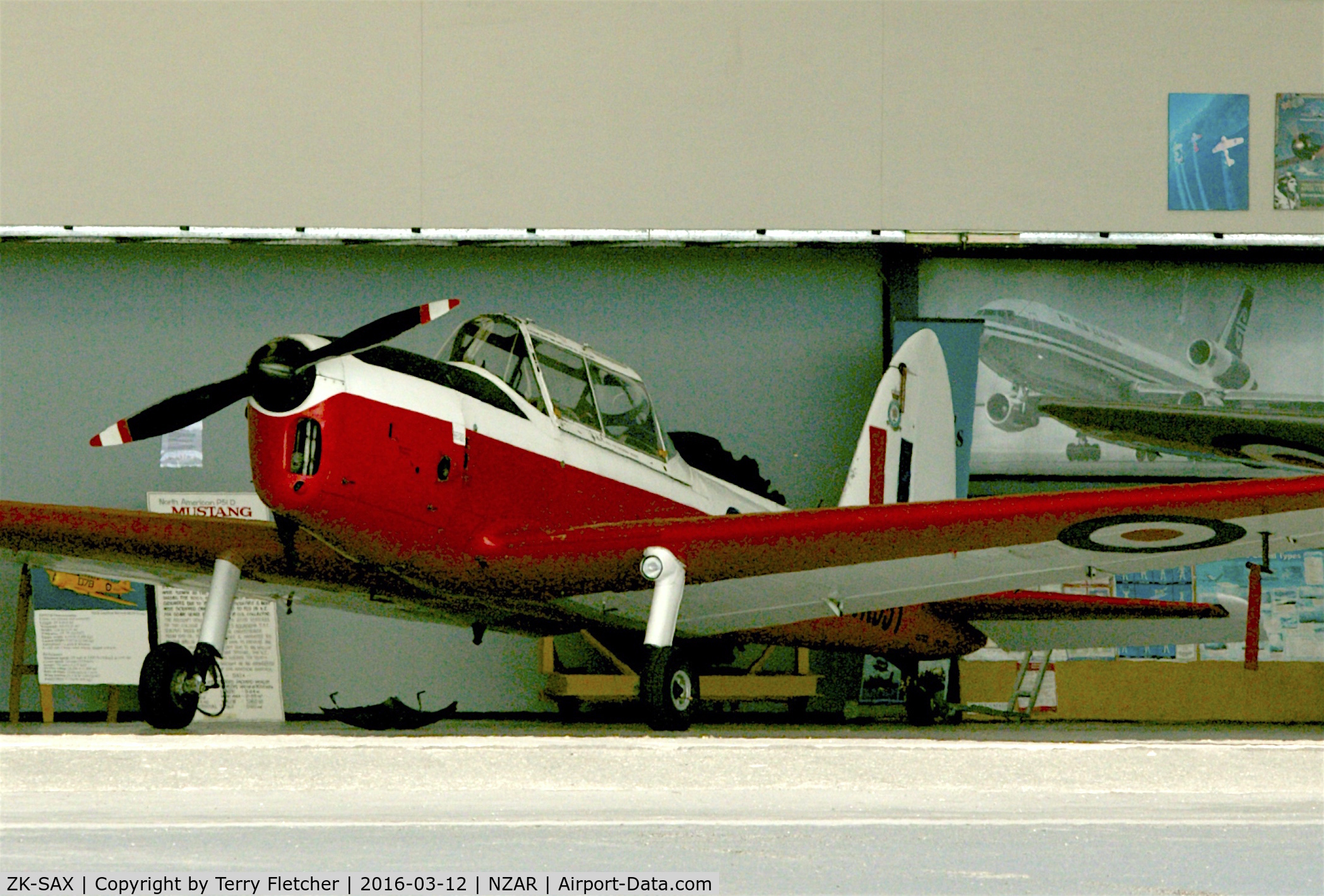 ZK-SAX, De Havilland DHC-1 Chipmunk T.10 C/N C1/0566, At Ardmore Airport , Auckland , North Island , New Zealand