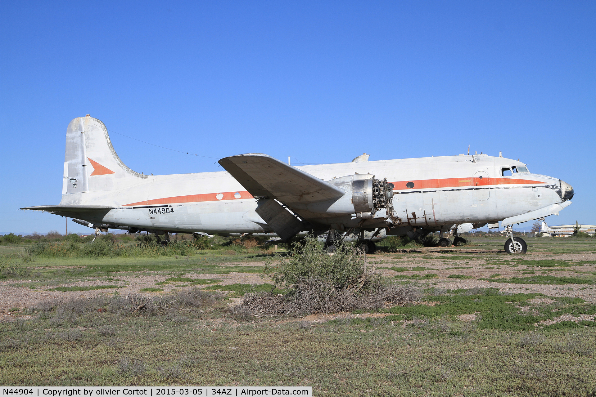 N44904, 1945 Douglas C-54Q Skymaster (DC-4) C/N 10862, in 2015...