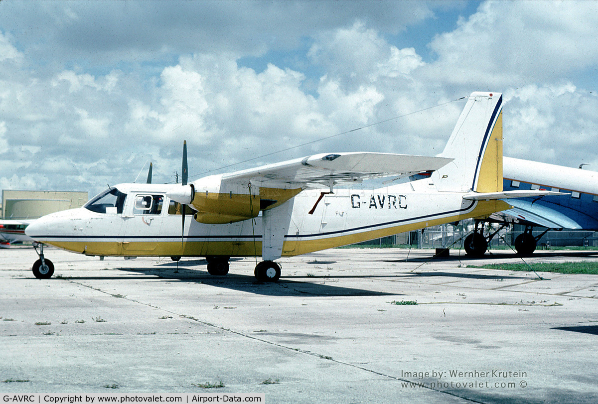 G-AVRC, 1967 Britten-Norman BN-2A-26 Islander C/N 08, G-AVRC on tarmac