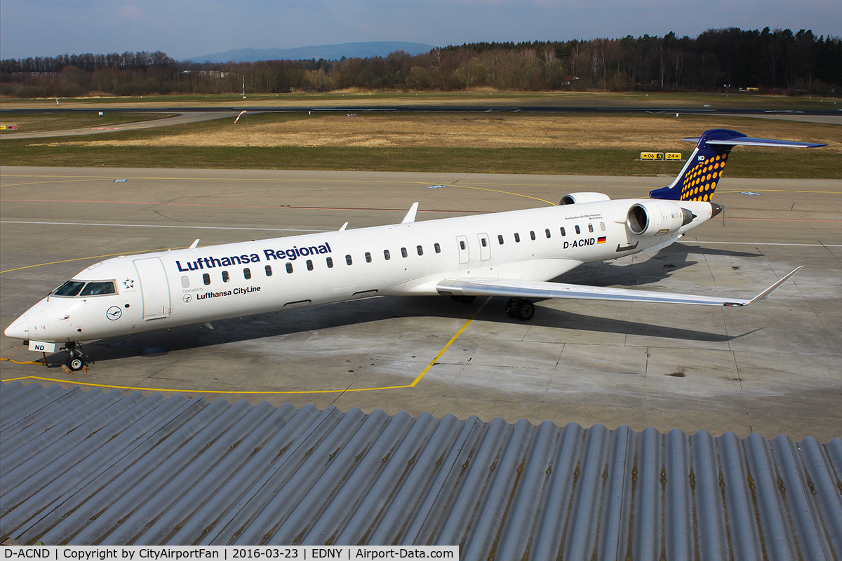 D-ACND, 2009 Bombardier CRJ-701 (CL-600-2C10) Regional Jet C/N 15238, Lufthansa Regional (DLH/LH)