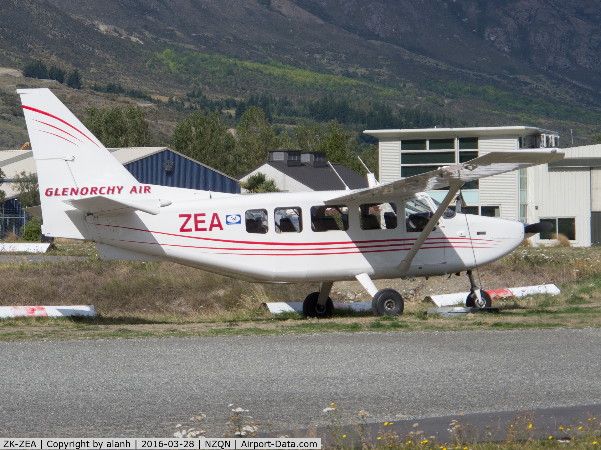 ZK-ZEA, Gippsland GA-8 Airvan C/N GA8-06-102, Parked at Queenstown