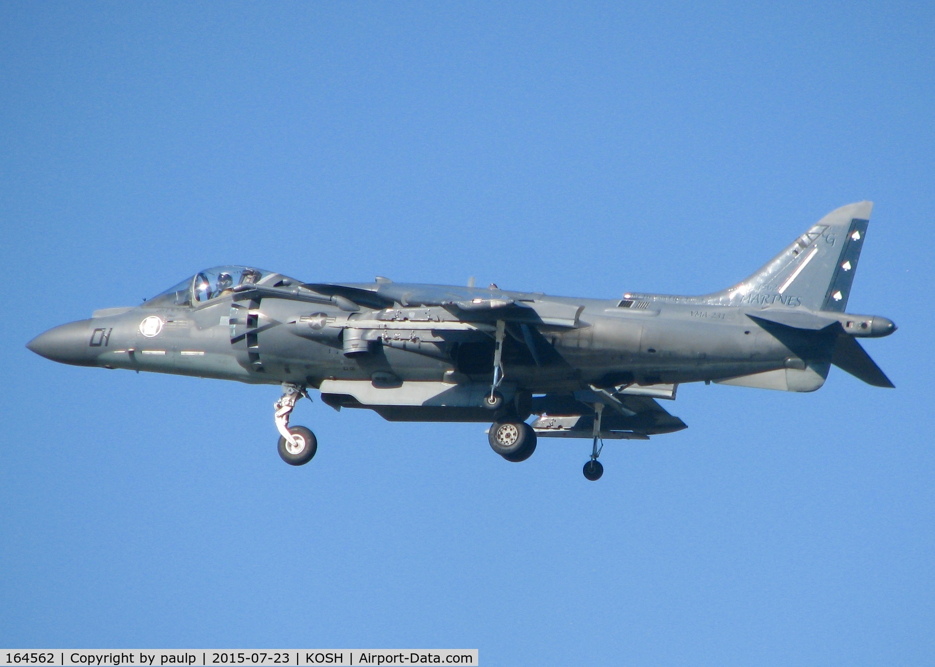 164562, McDonnell Douglas AV-8B Harrier II C/N 247, At AirVenture.