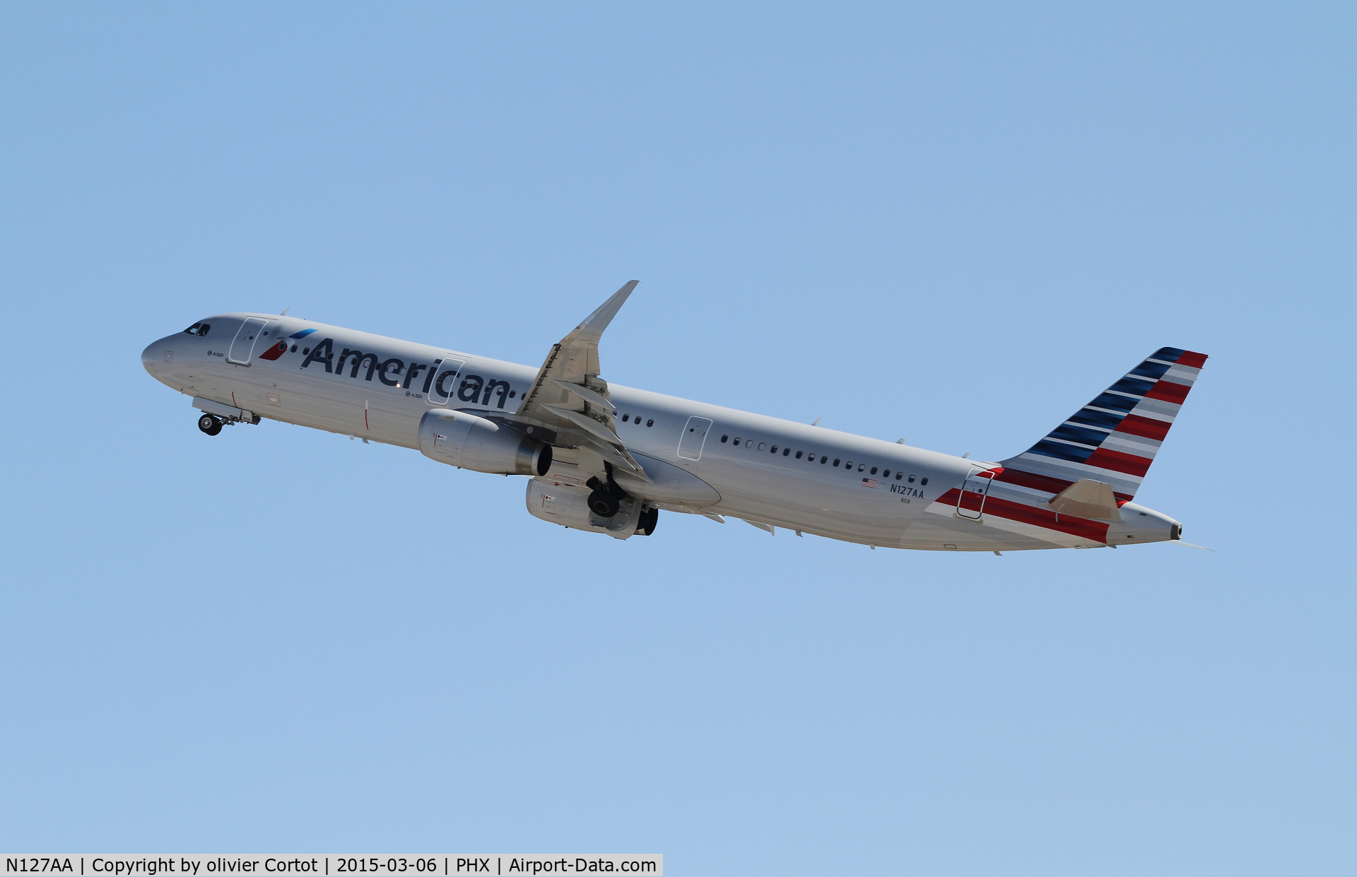 N127AA, 2014 Airbus A321-231 C/N 6334, Phoenix