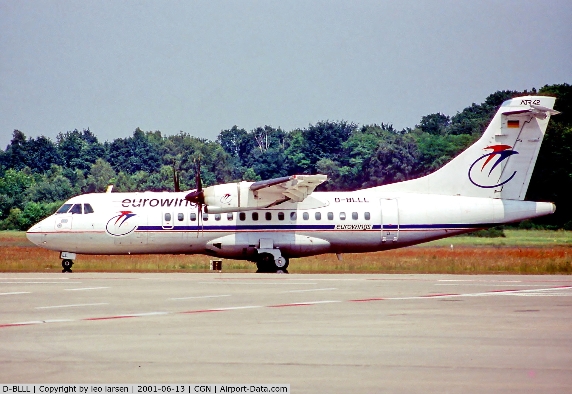 D-BLLL, 1997 ATR 42-500 C/N 549, CGN Cologne 13.6.01