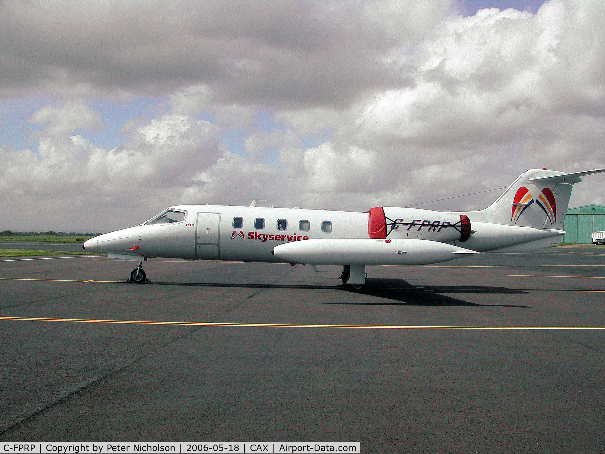 C-FPRP, 1981 Learjet 35A C/N 390, Learjet 35A Skyservice ambulance as seen at Carlisle in May 2006.