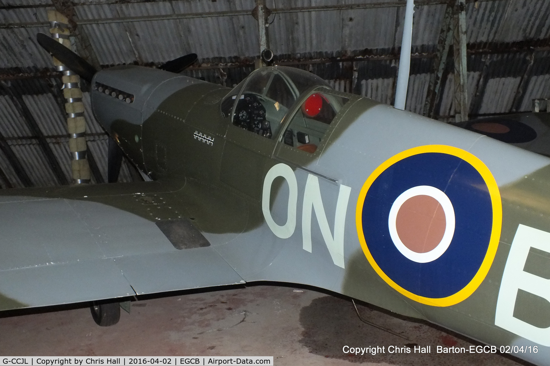 G-CCJL, 2007 Supermarine Aircraft Spitfire Mk.26 C/N PFA 324-14053, Barton resident