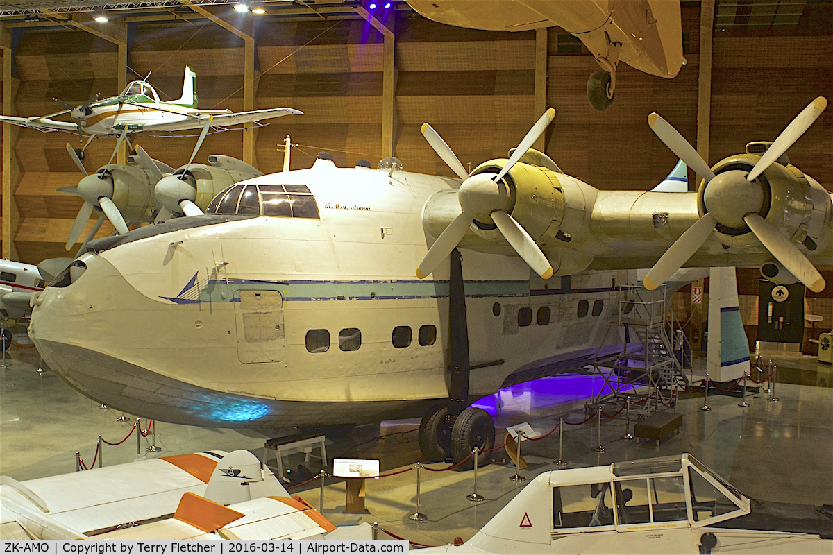 ZK-AMO, 1949 Short S45 Solent 4 C/N SH.1559, Displayed at the Museum of Transport and Technology (MOTAT) in Auckland , New Zealand