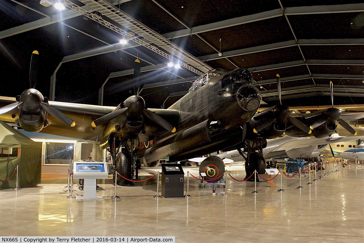 NX665, 1945 Avro Lancaster B MK 7 C/N Not found WU13/NX665, Displayed at the Museum of Transport and Technology (MOTAT) in Auckland , New Zealand