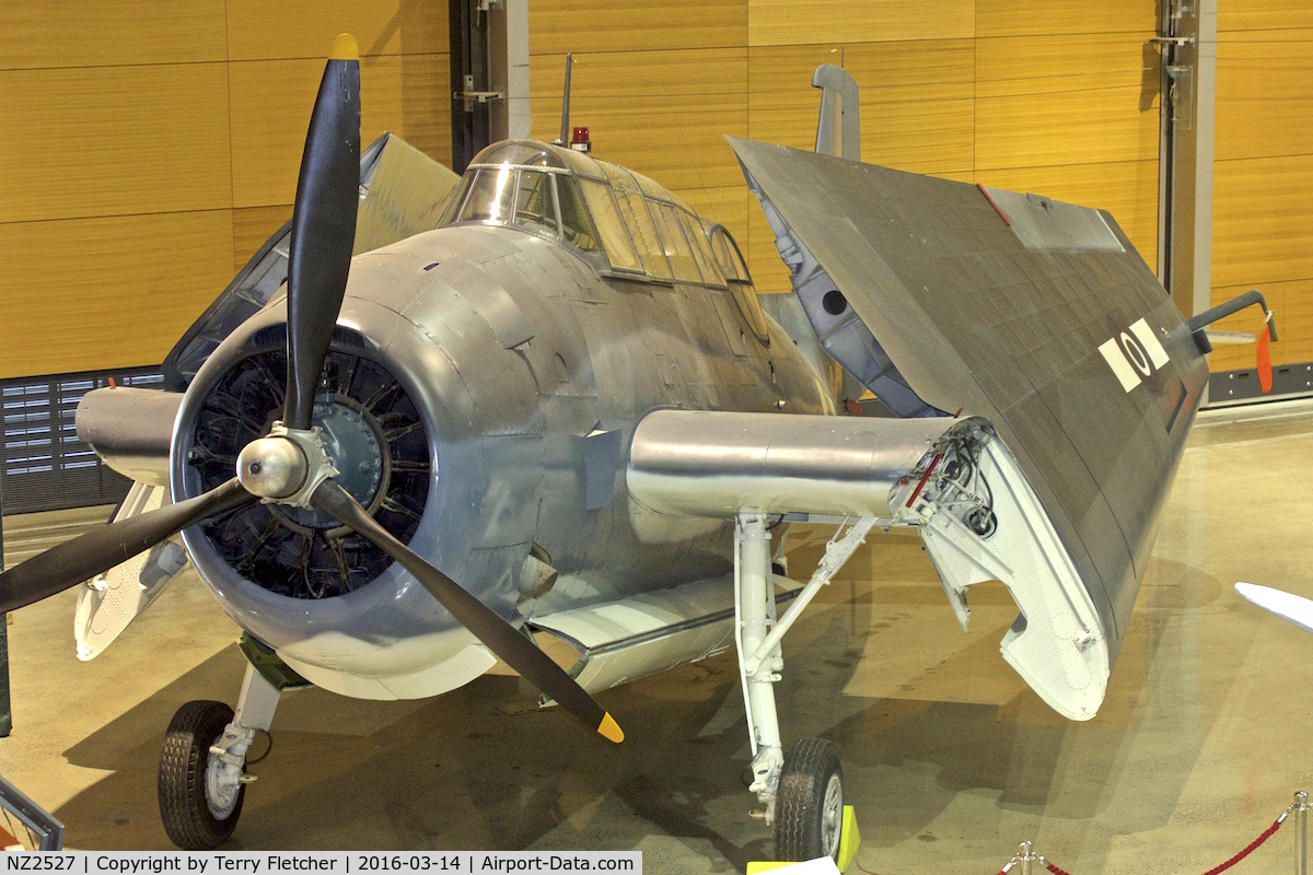 NZ2527, Grumman TBF-1C Avenger C/N 5625, Displayed at the Museum of Transport and Technology (MOTAT) in Auckland , New Zealand
