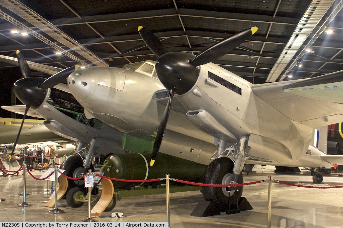 NZ2305, 1946 De Havilland DH-98 Mosquito T.43 C/N A52-1053, Displayed at the Museum of Transport and Technology (MOTAT) in Auckland , New Zealand