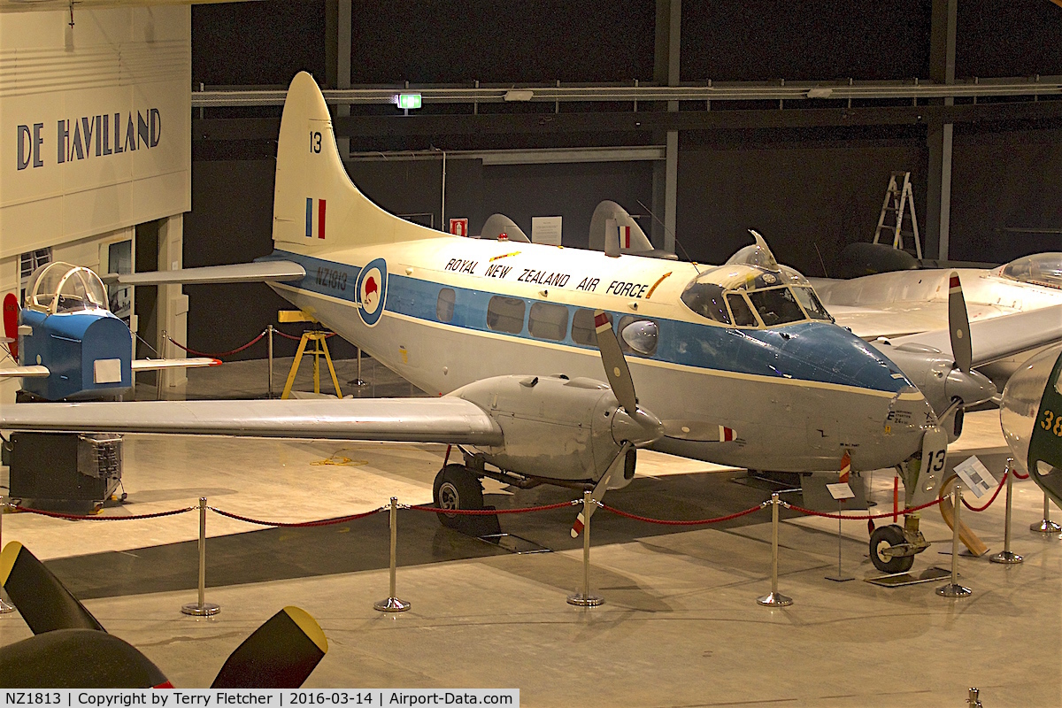 NZ1813, 1952 De Havilland DH.104 Devon C.1 C/N 04396, Displayed at the Museum of Transport and Technology (MOTAT) in Auckland , New Zealand