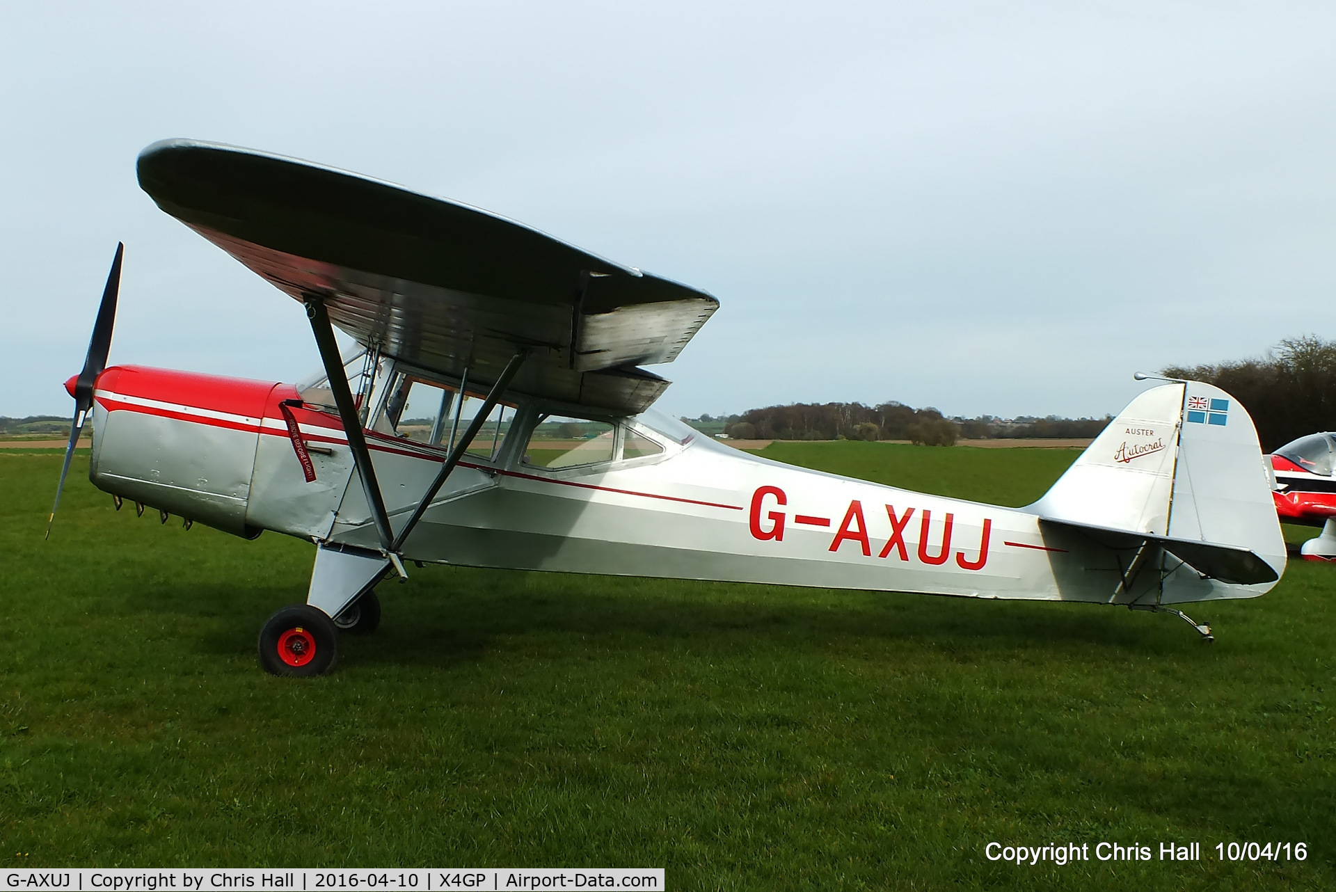 G-AXUJ, 1948 Auster J-1 Autocrat C/N 1957, on a private strip in Lincolnshire