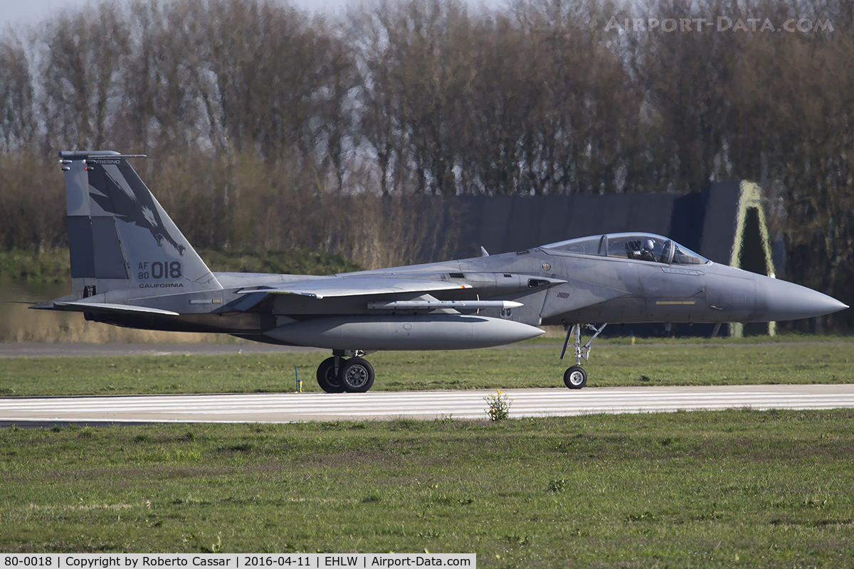 80-0018, 1980 McDonnell Douglas F-15C Eagle C/N 0658/C167, Frisian Flag 2016