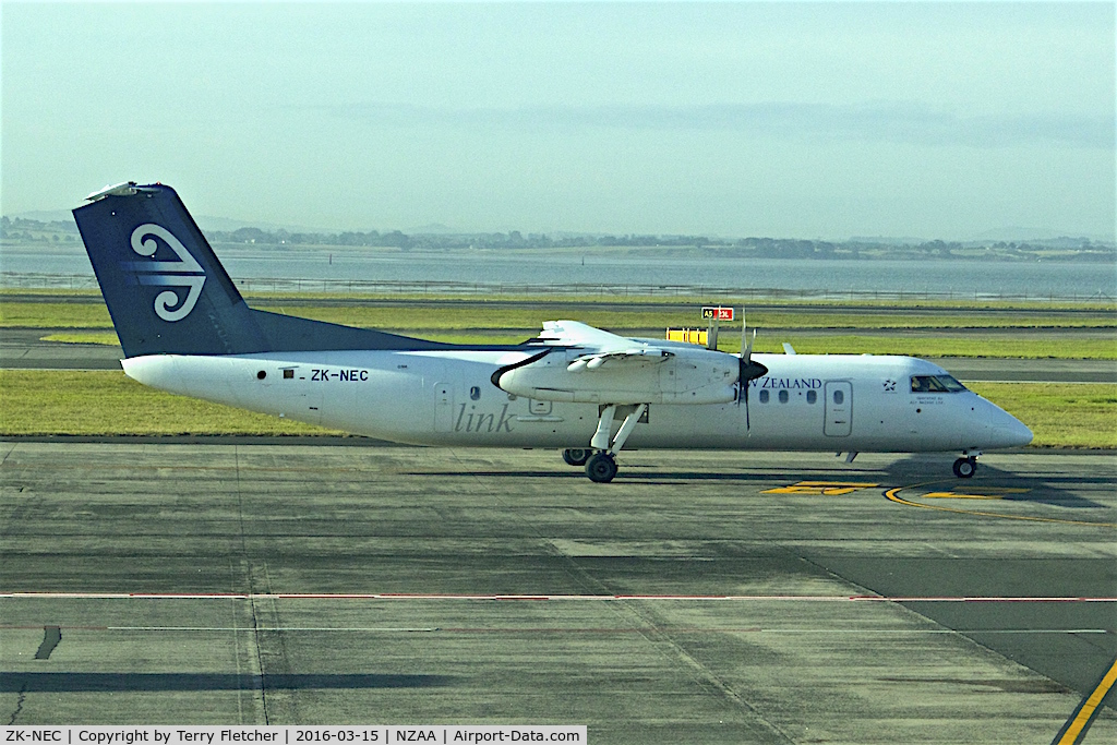 ZK-NEC, 2005 De Havilland Canada DHC-8-311Q Dash 8 C/N 616, At Auckland International