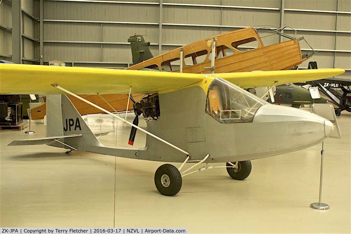 ZK-JPA, Williams Mk4 C/N 001, At Croydon Aviation Heritage Centre  , South Island , New Zealand