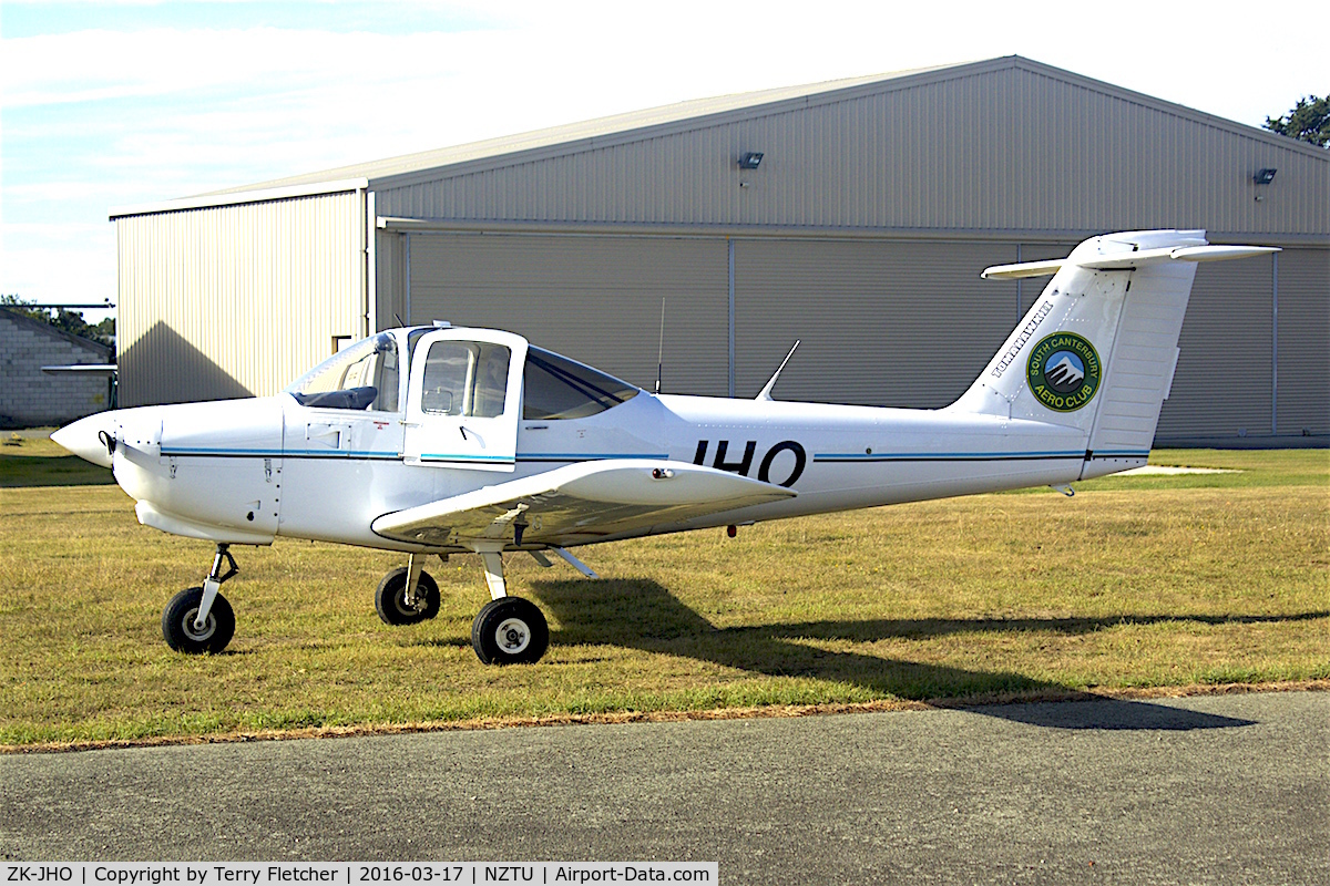 ZK-JHO, Piper PA-38-112 Tomahawk Tomahawk C/N 38-82A0121, At Timaru , South Island , New Zealand