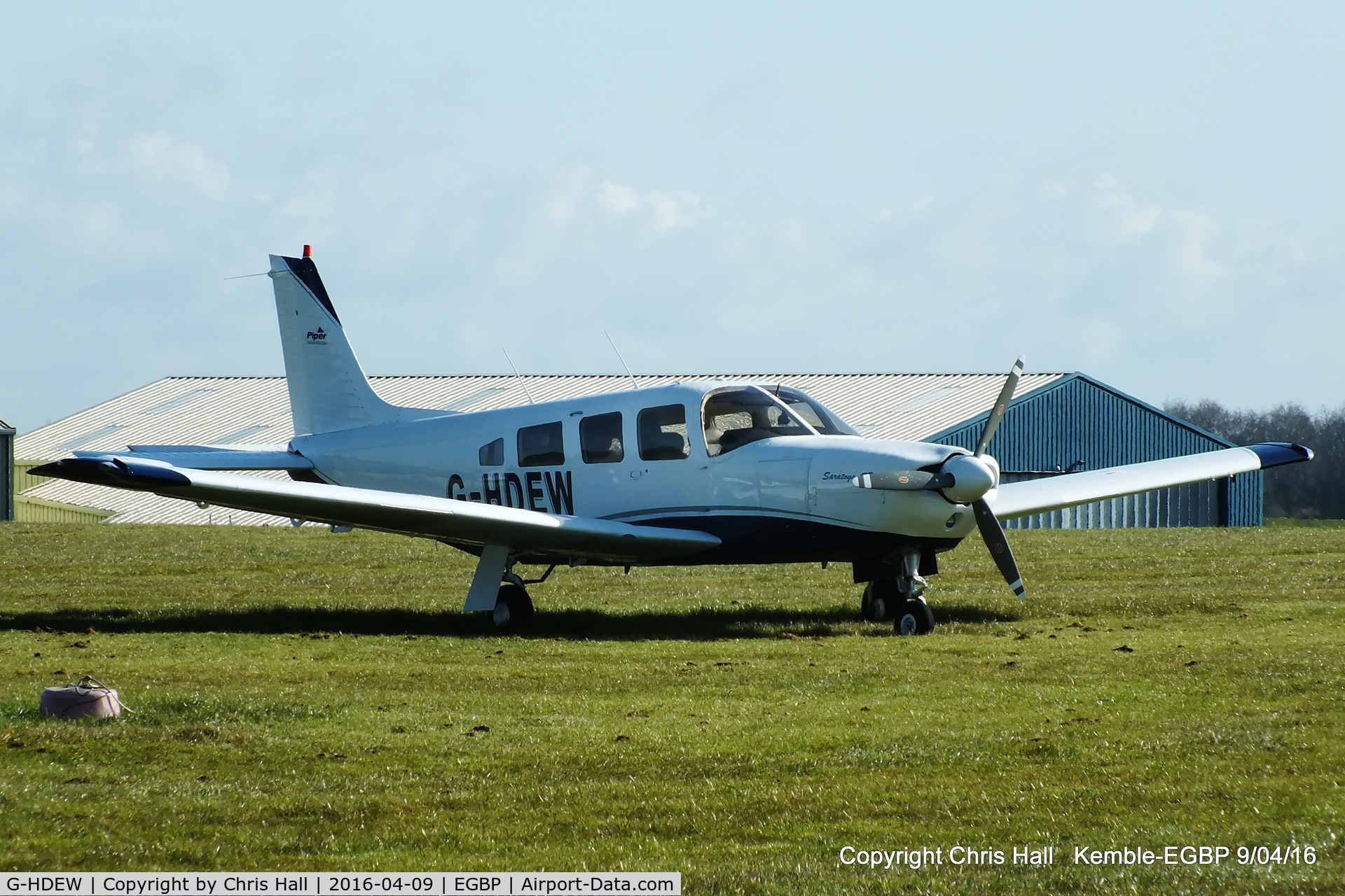 G-HDEW, 1989 Piper PA-32R-301 Saratoga SP C/N 3213026, at Kemble