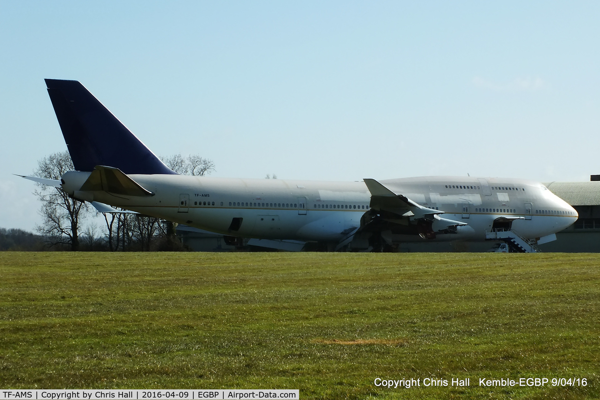 TF-AMS, 1990 Boeing 747-481 C/N 24920, ex Air Atlanta Icelandic/Saudi Arabian Airlines in storage at Kemble